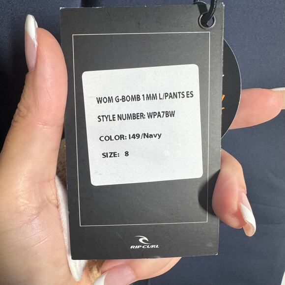 Rip Curl Wet Suite Women 8 Blue G-Bomb SUB 1mm SUP Neoprene Trousers Surf Sport - Picture 4 of 12